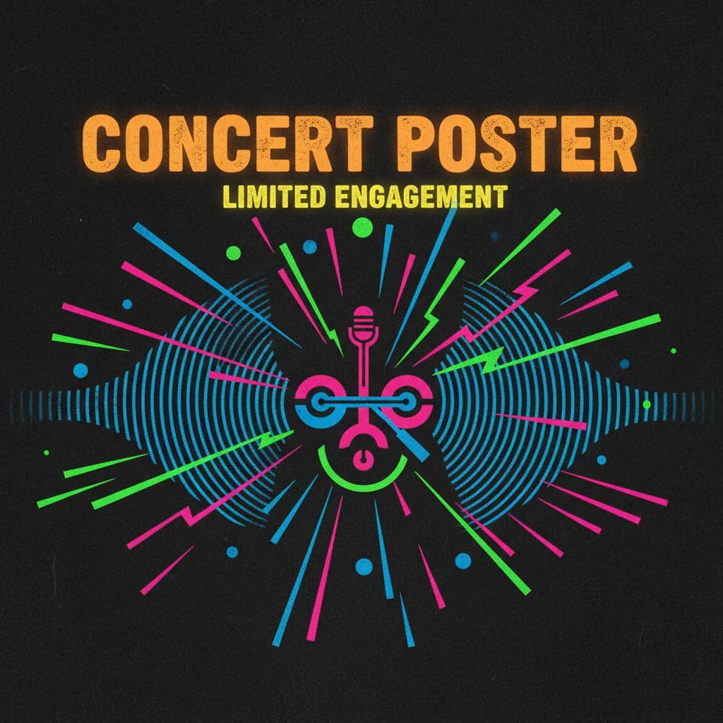 Póster de concierto creado con Poster