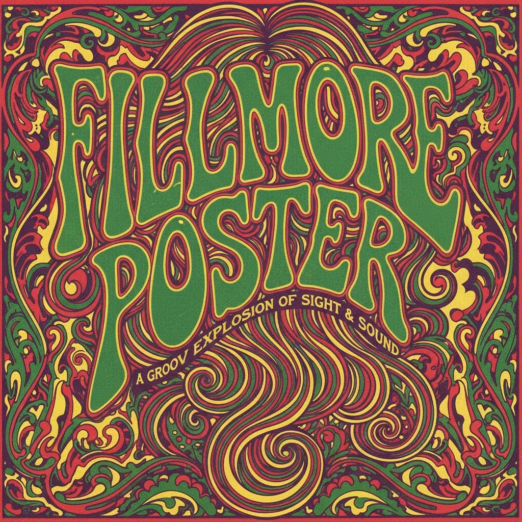 Póster de tipografía vintage creado con Poster