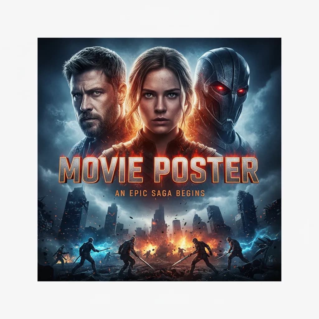 Póster de cine creado con Poster