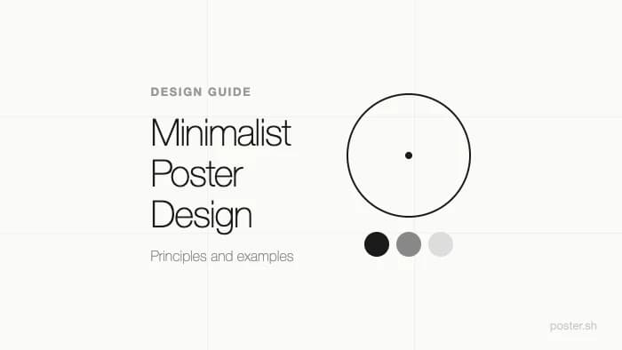 Minimalist poster design illustration — clean composition with generous negative space, restrained color palette, and refined typography