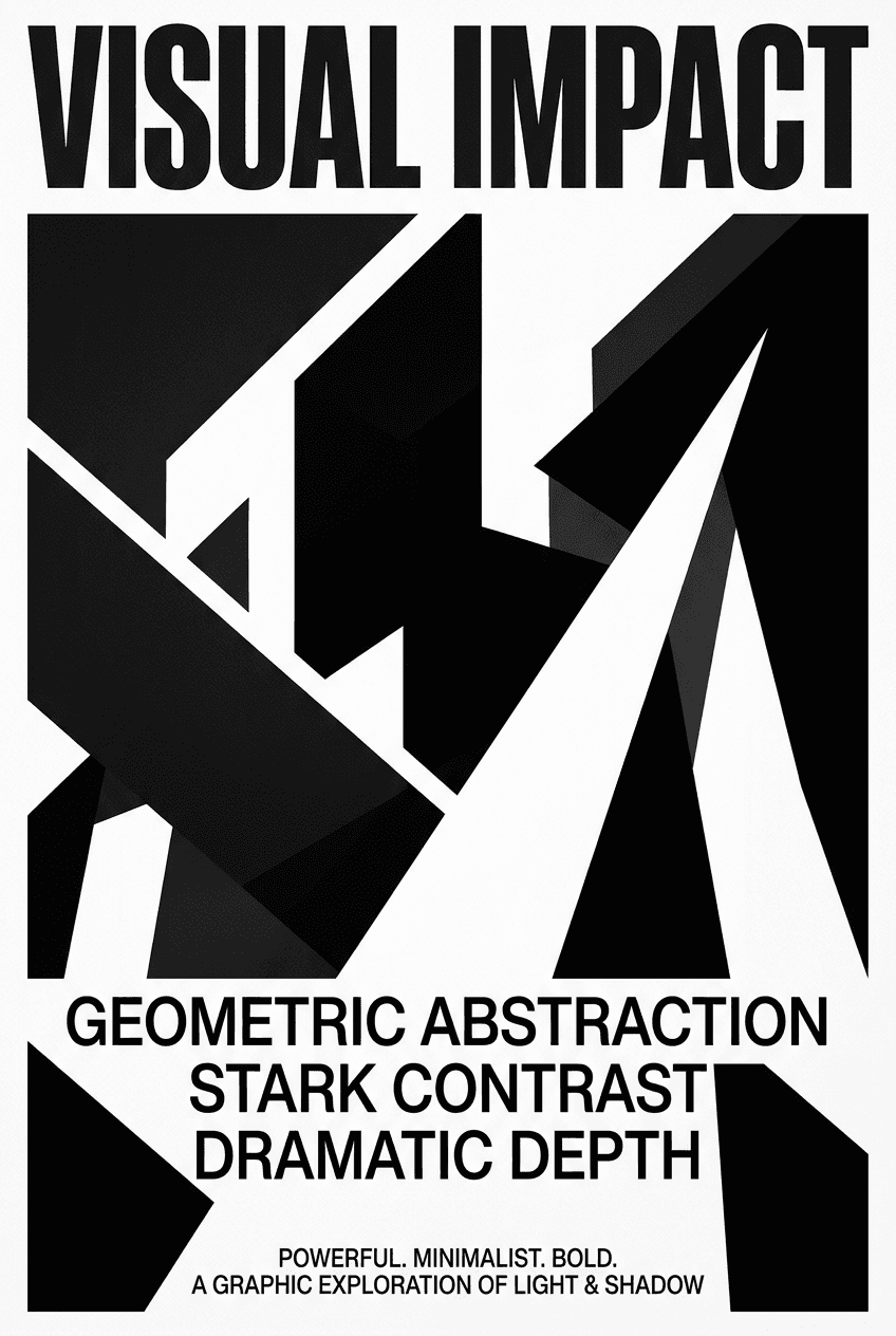 Bold Minimalism Geometric Light - for online marketing | poster.sh