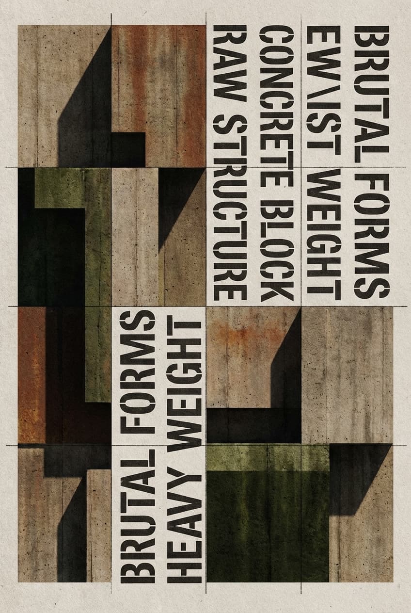 Brutalist Gallery Art - for wall decoration | poster.sh