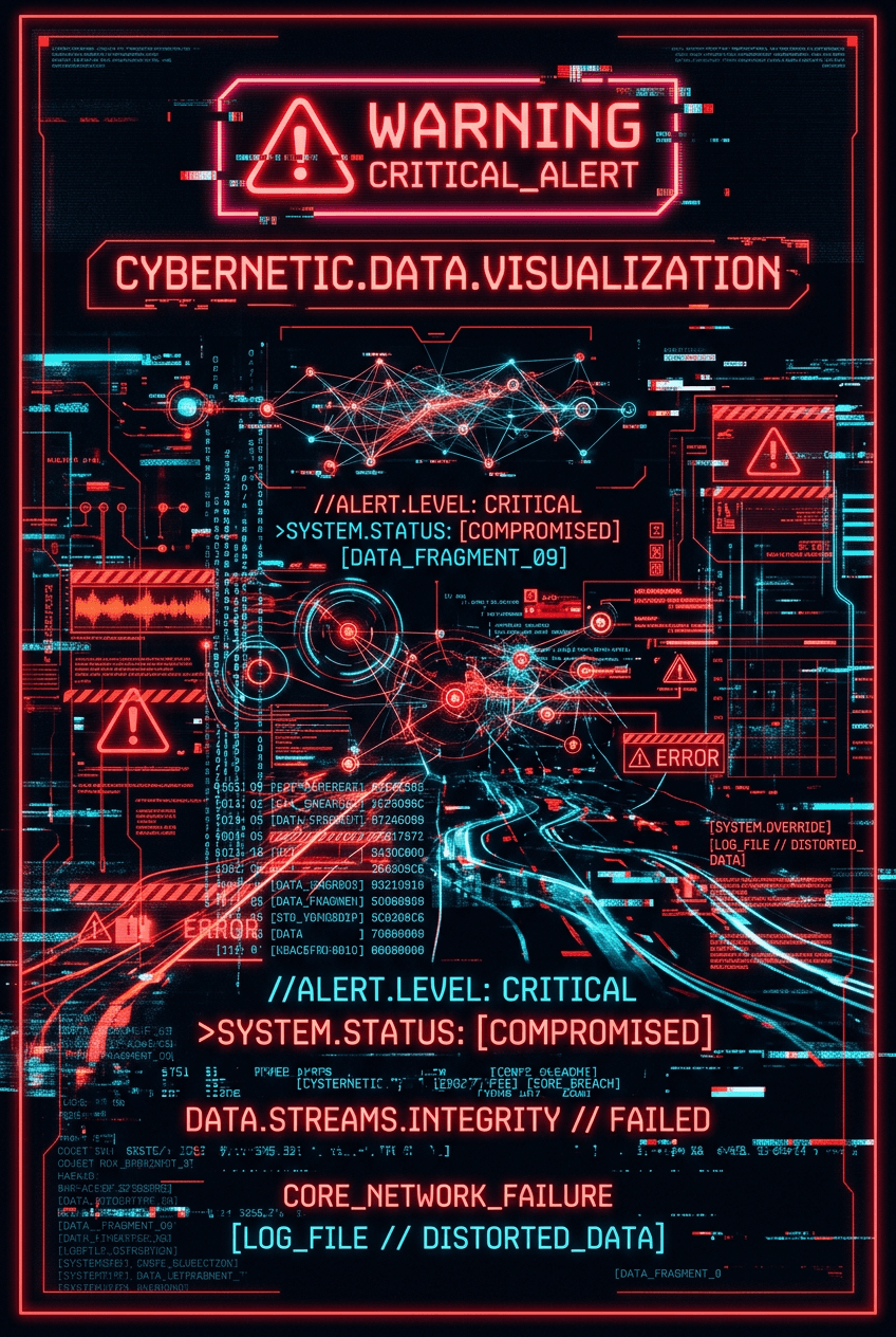 Glitch Infographic - for online marketing | poster.sh