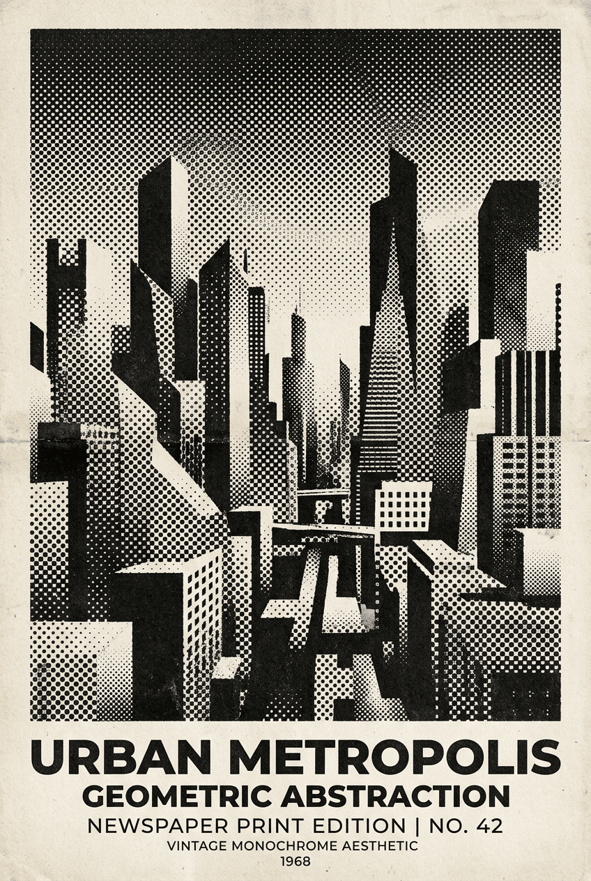 Halftone Portfolio - for printed materials | poster.sh