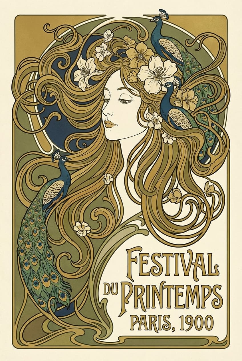 Contemporary Nouveau Gallery Art - for wall decoration | poster.sh