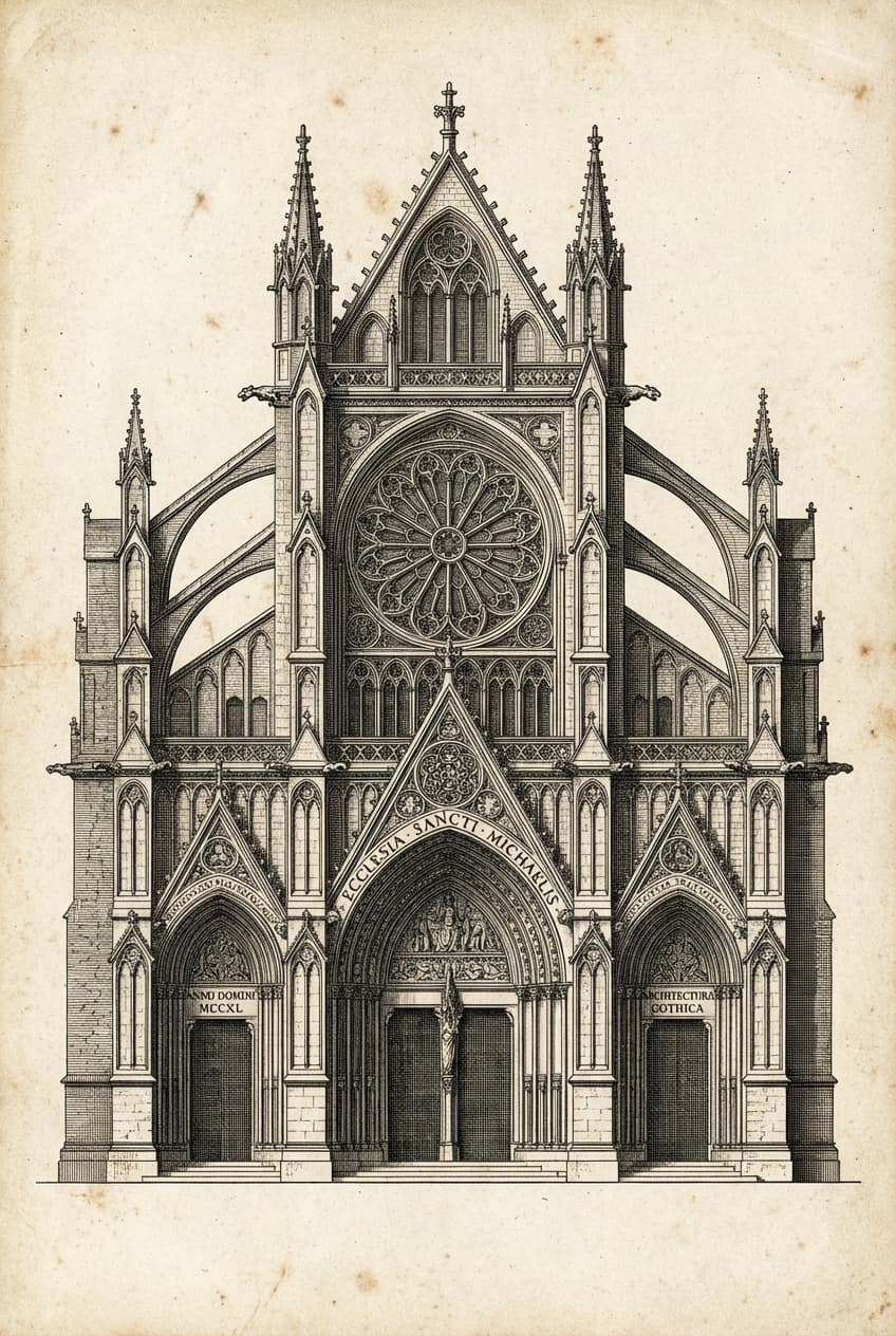 Etching Illustration - for wall decoration | poster.sh