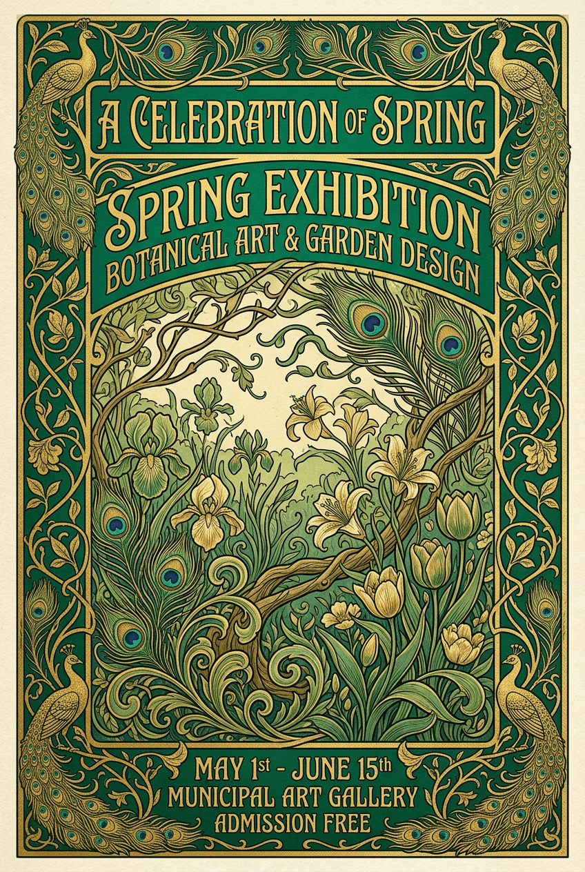 Art Nouveau Exhibition - for art shows | poster.sh