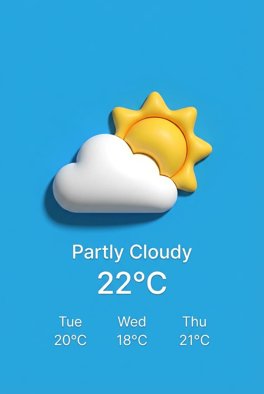 Claymorphism representative poster
