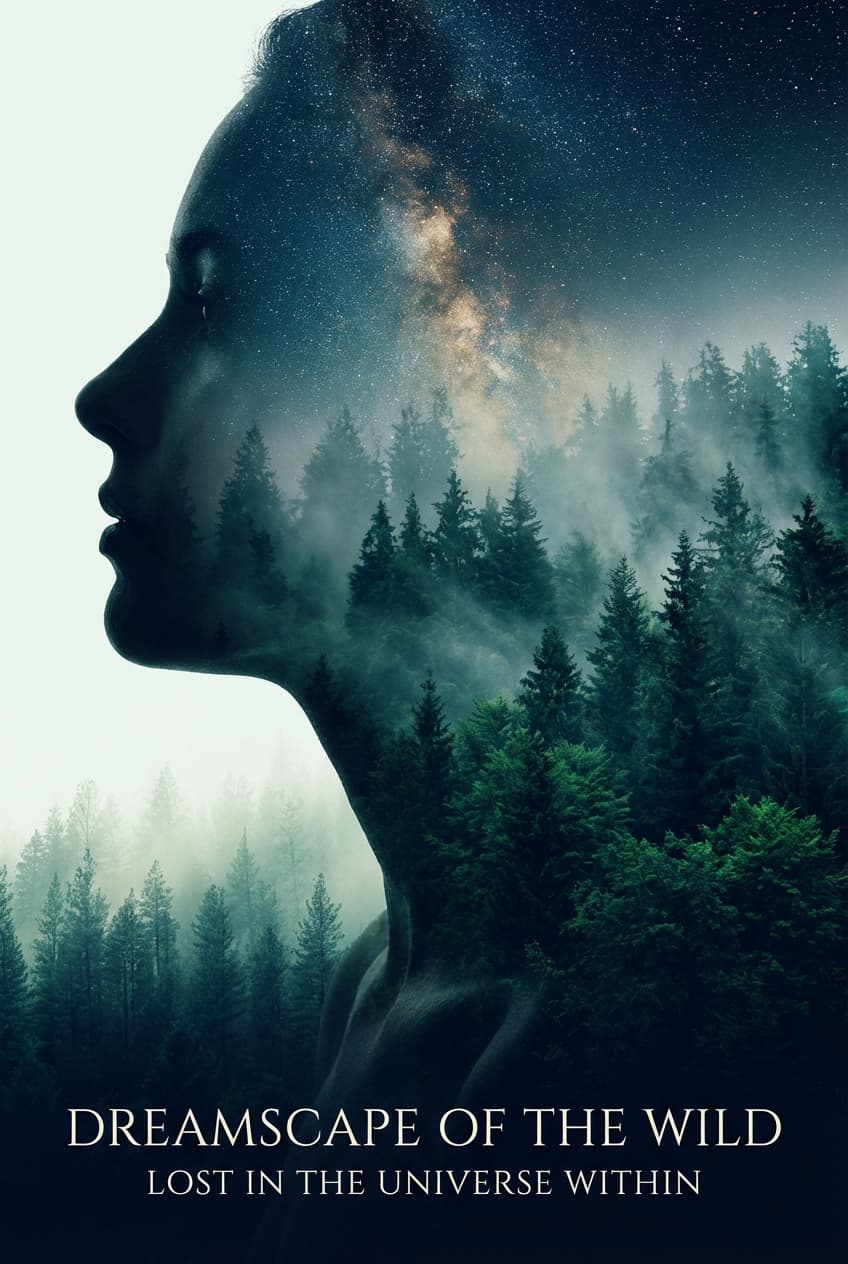 Double Exposure Silhouette Blue