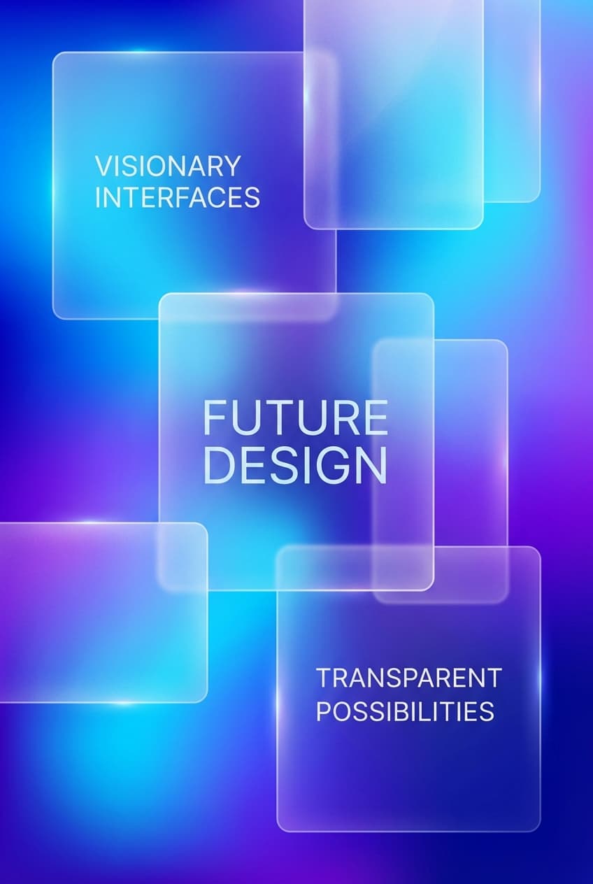 Glassmorphism Digital Art - for online marketing | poster.sh