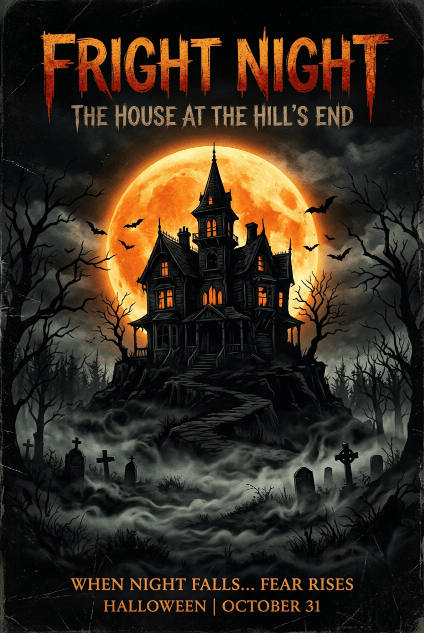 A vertical poster Party - for spooky themes | poster.sh