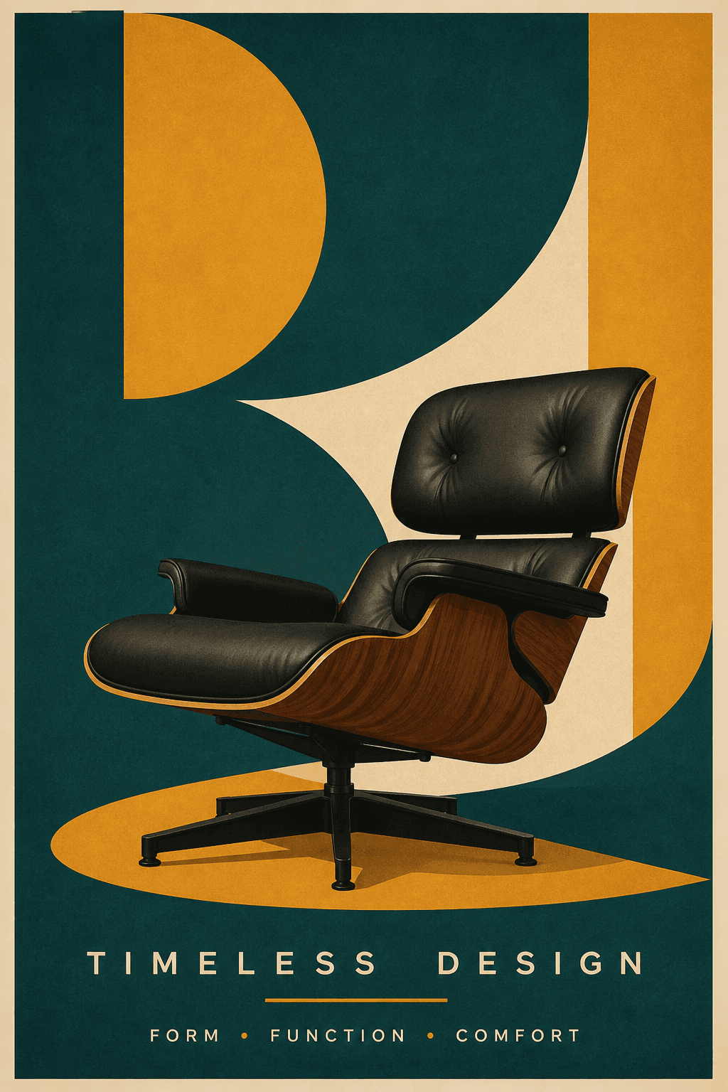 Póster decorativo con diseño moderno de mediados de siglo | poster.sh