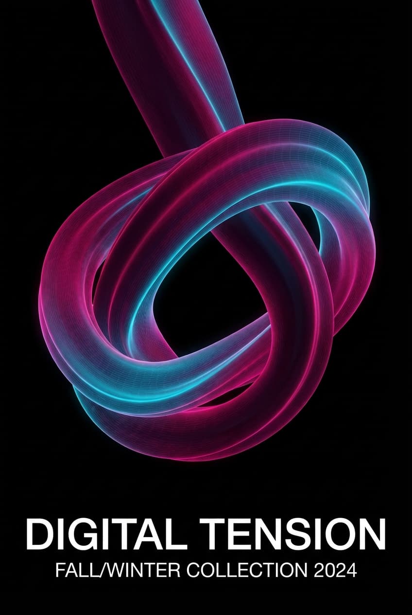 Gradient Mesh Twisted Magenta - for online marketing | poster.sh