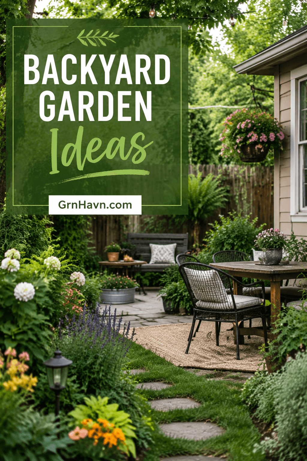 Fotografía espontánea de jardín para Pinterest - decoración de pared | poster.sh