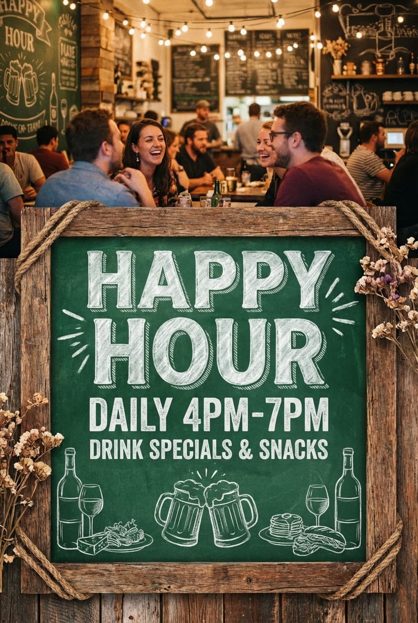 Chalkboard representative poster