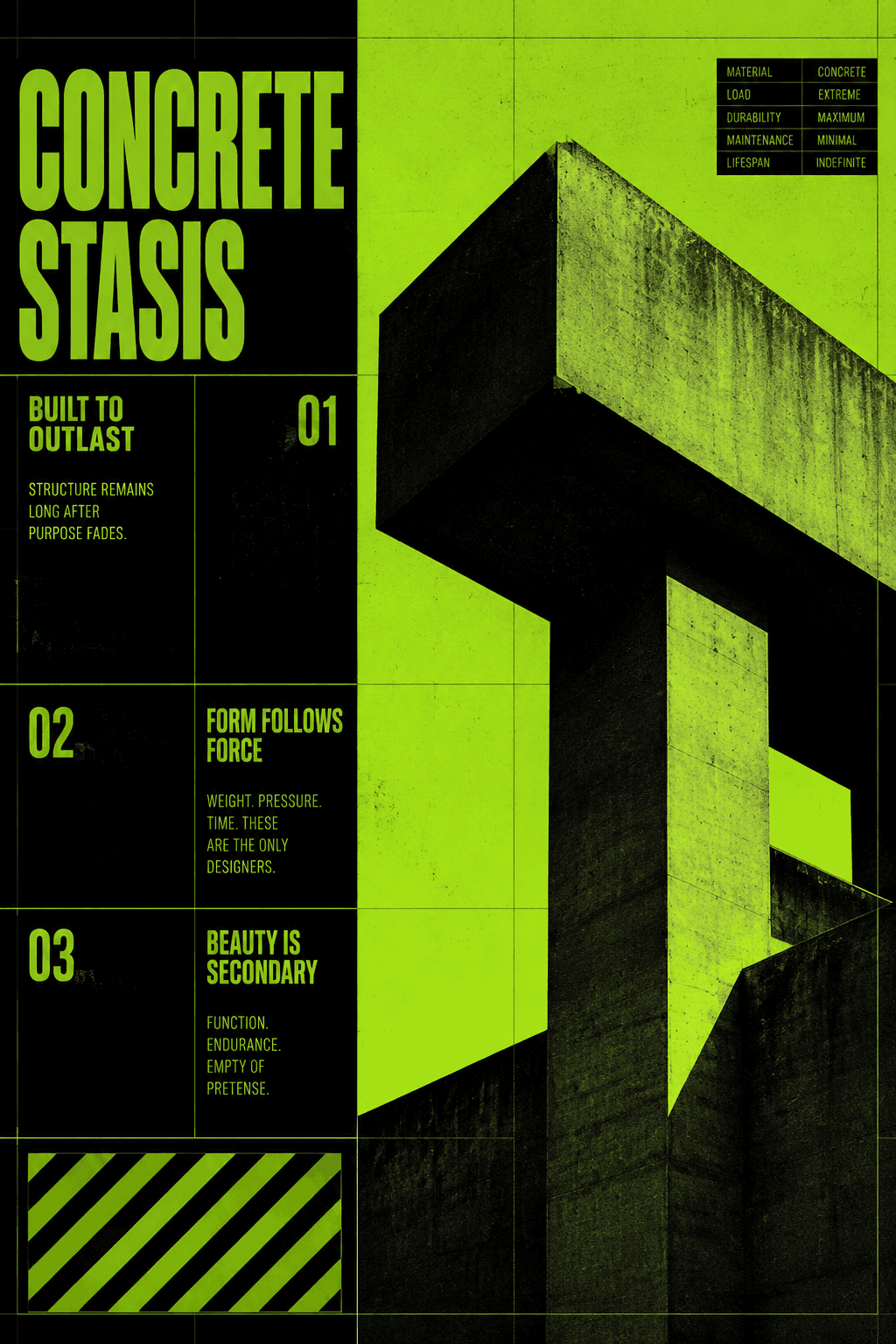 Neo Brutalism Brutalist Green - for online marketing | poster.sh