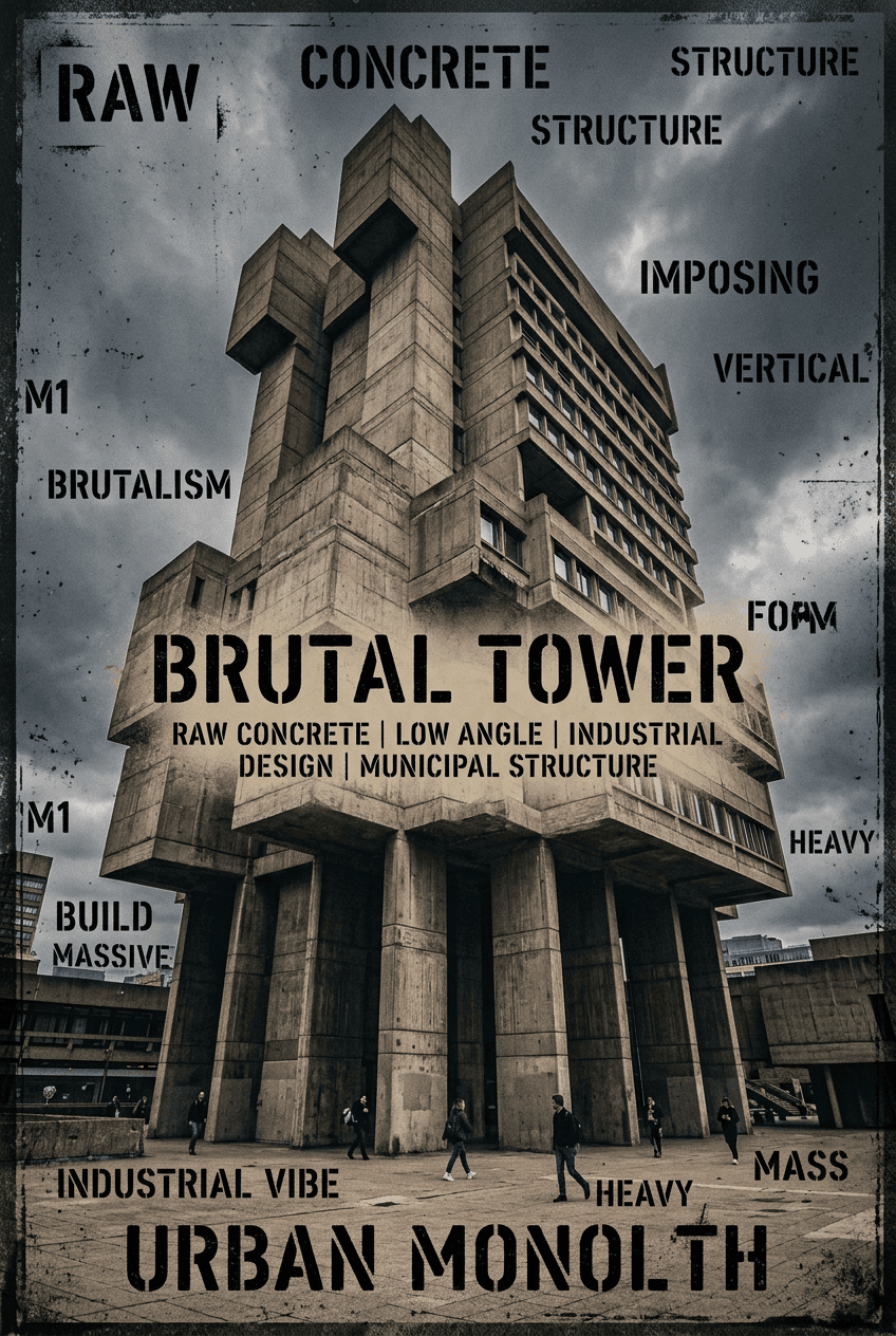 Brutalist Portfolio - for wall decoration | poster.sh