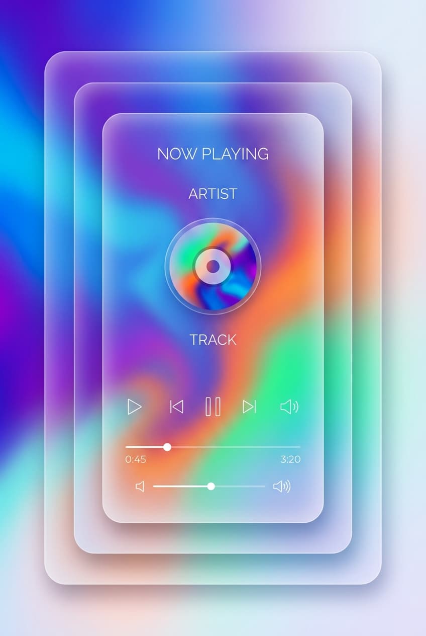 Glassmorphism Digital Art - for online marketing | poster.sh