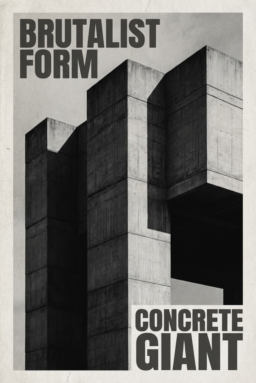 Brutalist Gallery Art - for wall decoration | poster.sh