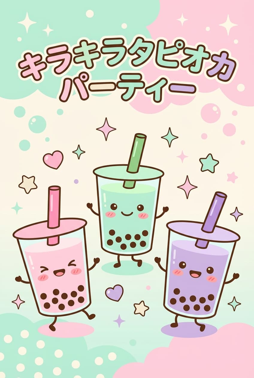 Kawaii Anthropomorphic Pastel - for wall decoration | poster.sh