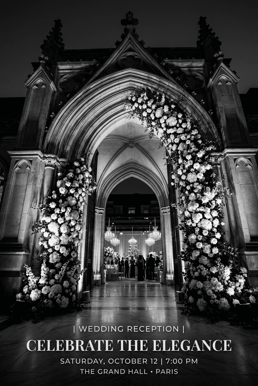 Cinematic Wedding - for wedding decoration | poster.sh