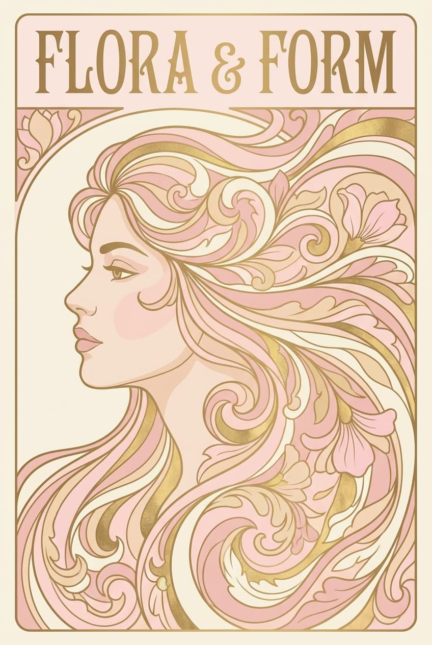 Contemporary Nouveau Illustration - for wall decoration | poster.sh