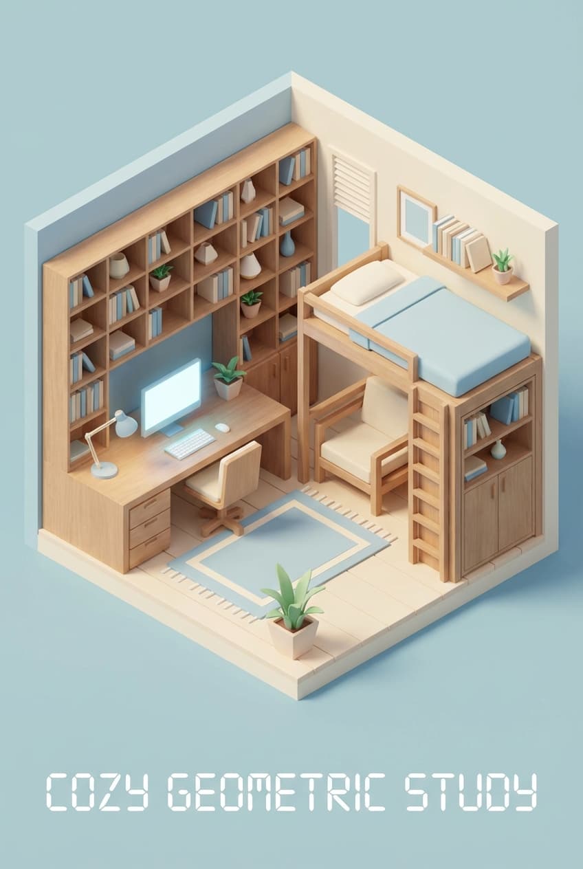 3D Isometric representative poster
