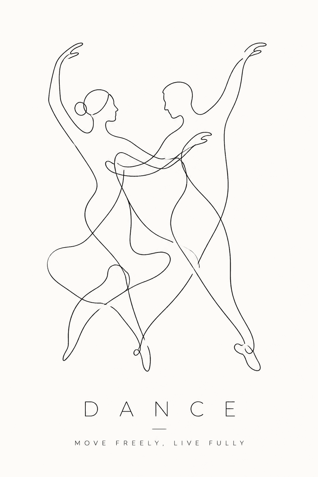 Ilustración de Arte Lineal - para decoración de pared | poster.sh