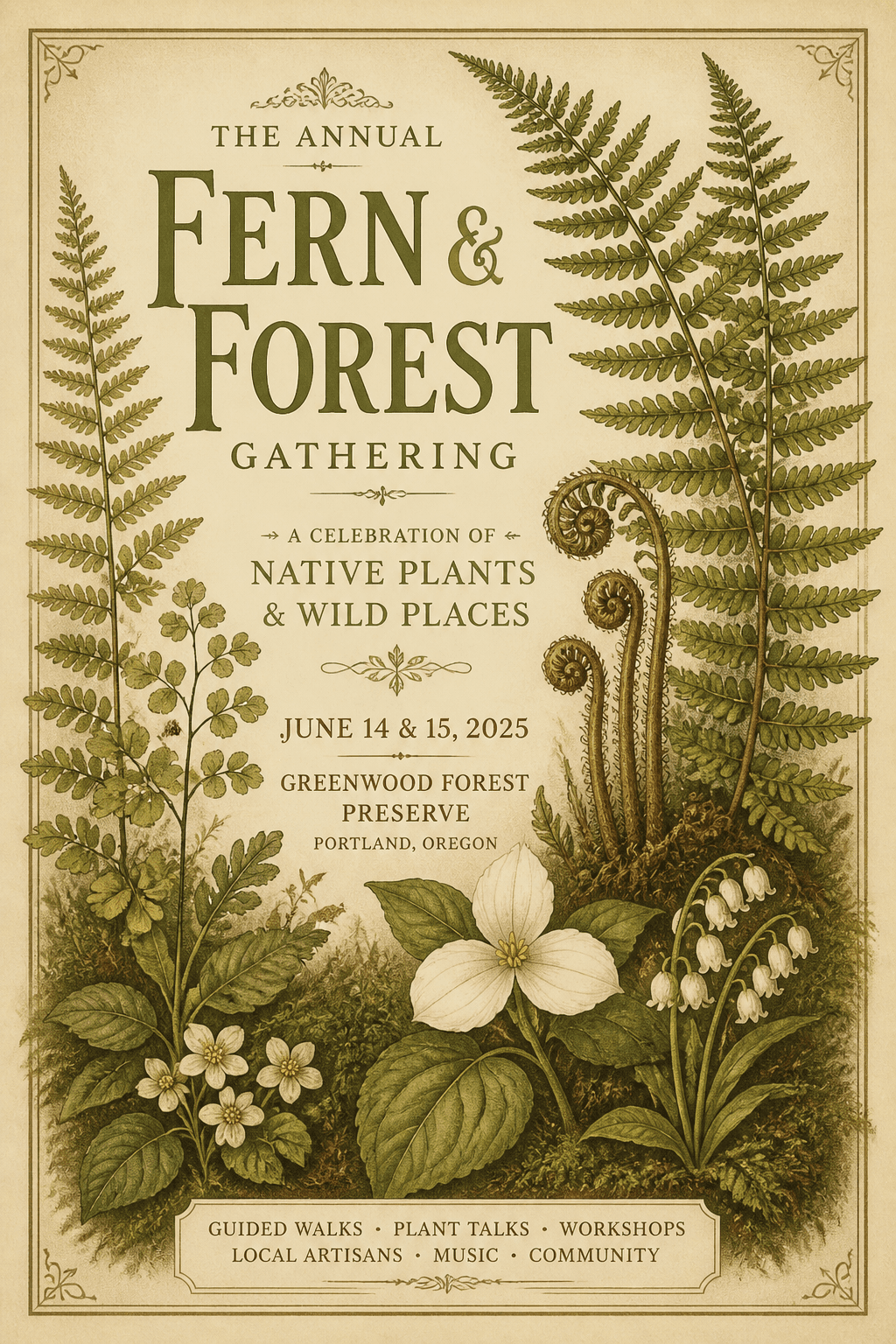 Lithograph Flora Soft Design - for printed materials | poster.sh