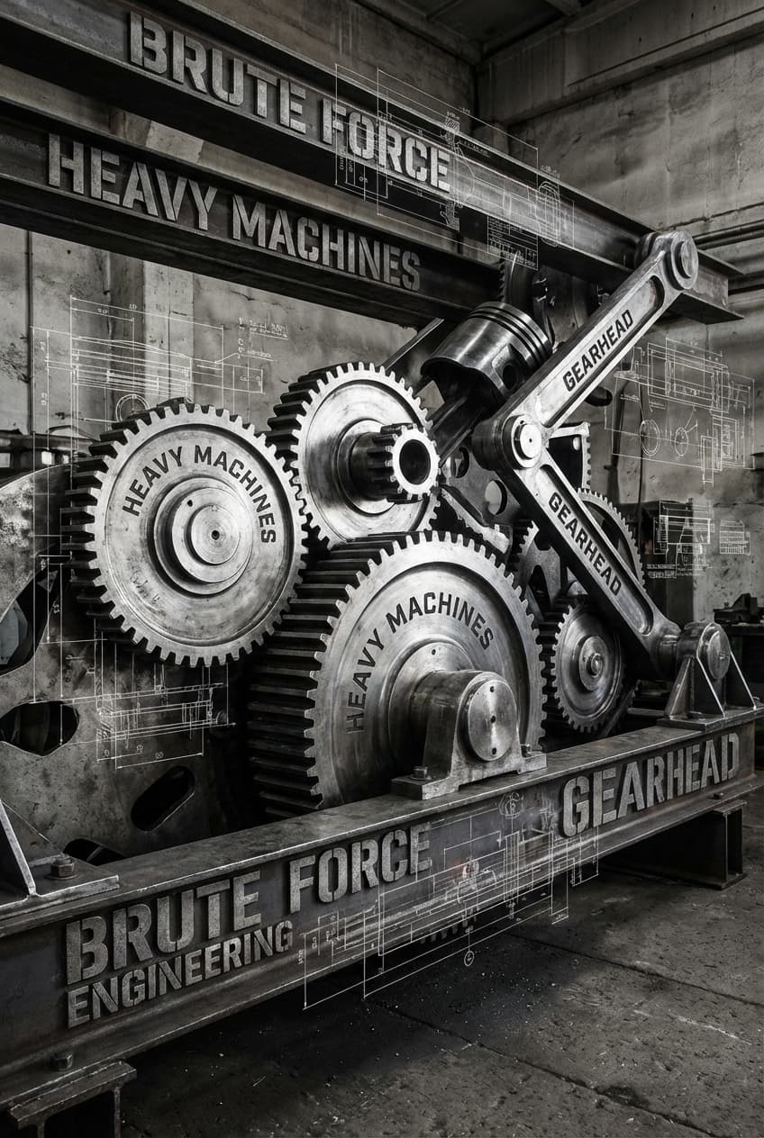 Industrial Machinery Silver Art - for online marketing | poster.sh