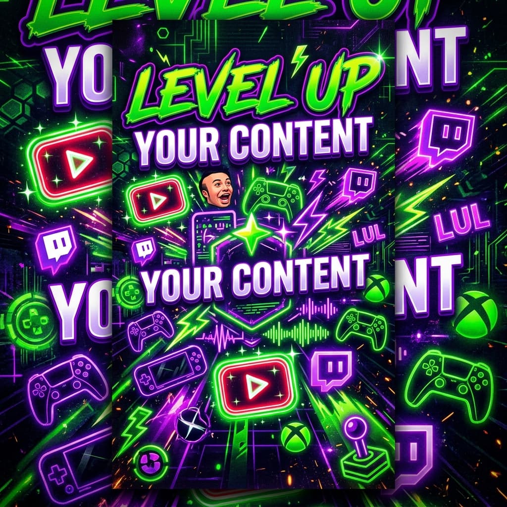 Creative Content Creator Youtube - for wall decoration | poster.sh