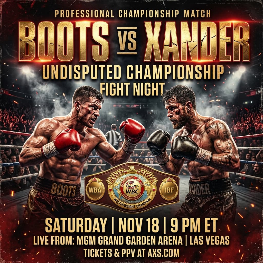 Boxing Match Promotional Dramatic - for wall decoration | poster.sh