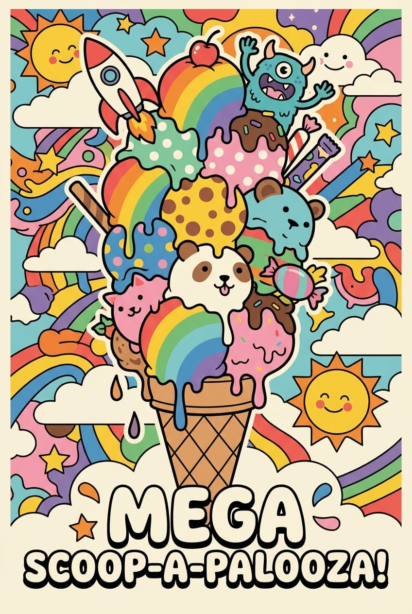 Cartoon representative poster