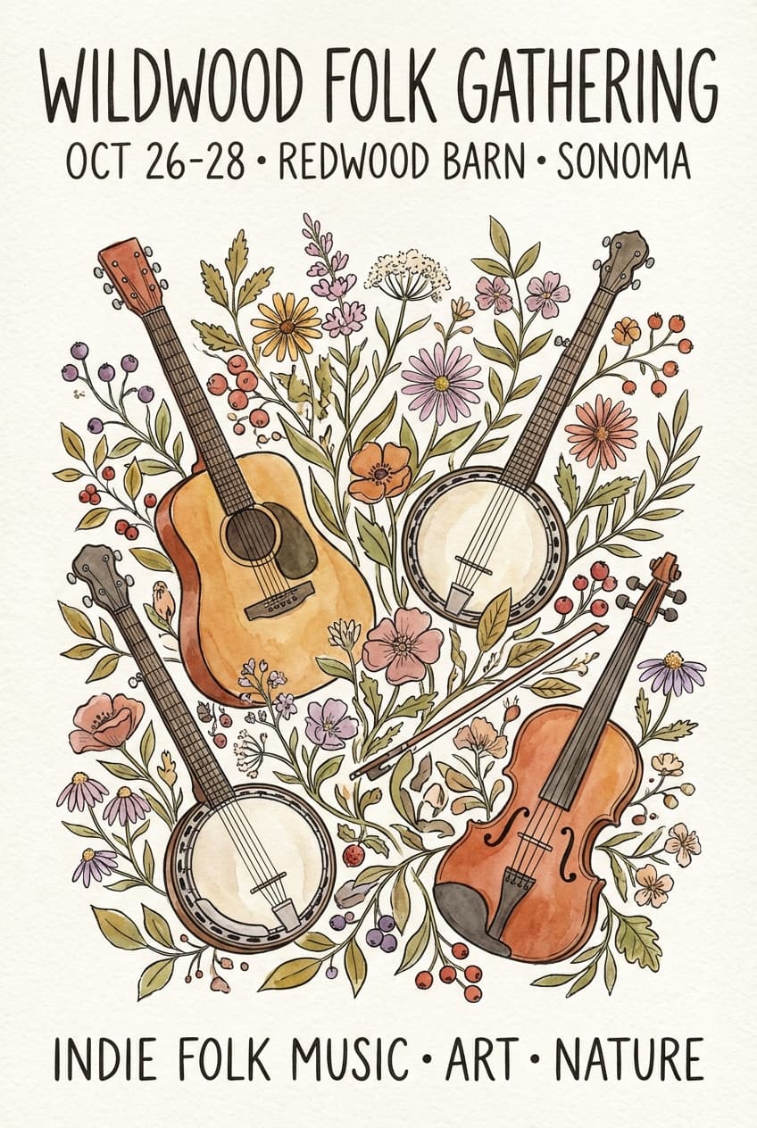 Watercolor representative poster