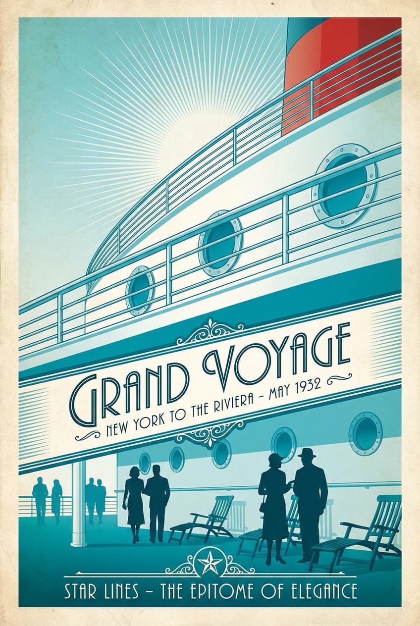 Art Deco Movie Poster - for film promotion | poster.sh