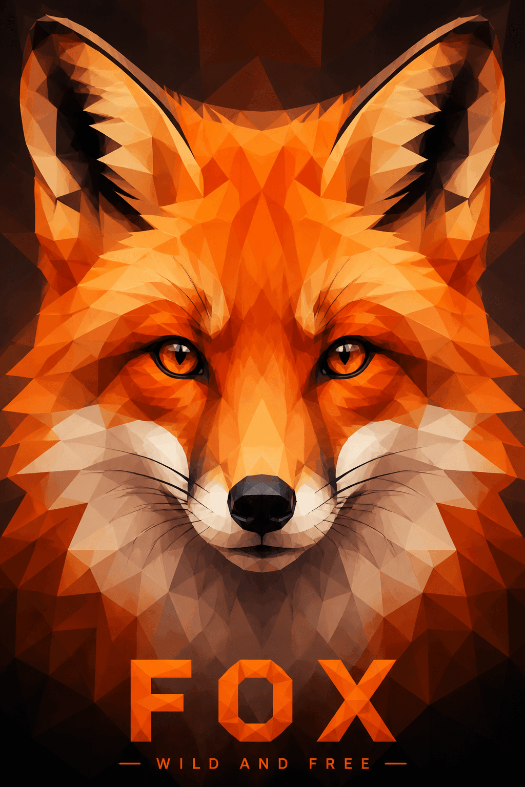 Low Poly Displaying Vibrant Art - for online marketing | poster.sh