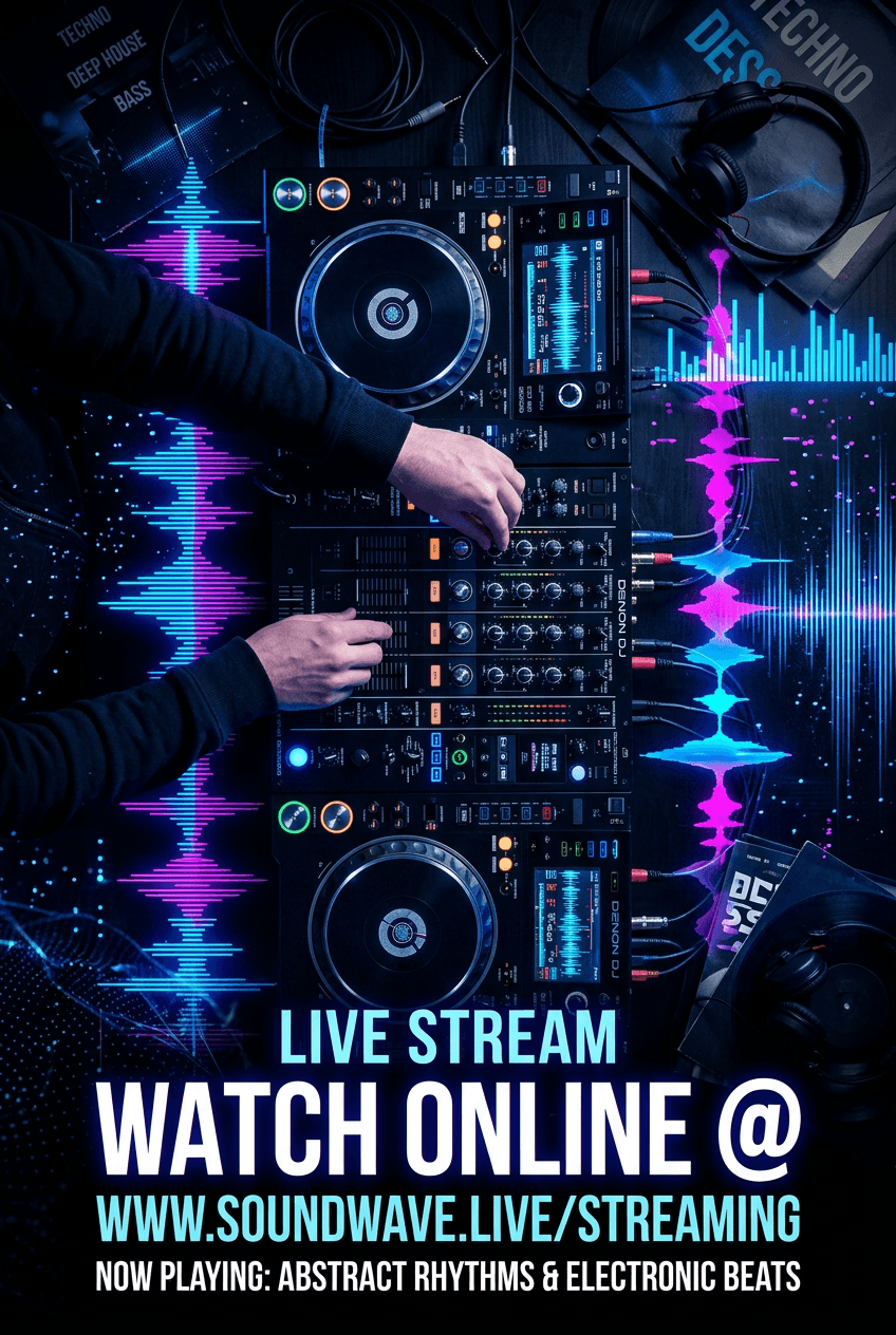 Bold Typography Concert - for music events | poster.sh