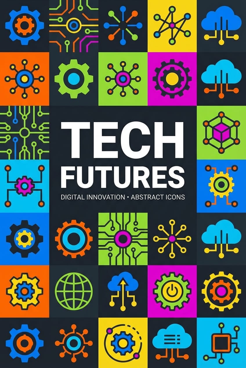 Flat Design Service Display - for technology branding | poster.sh