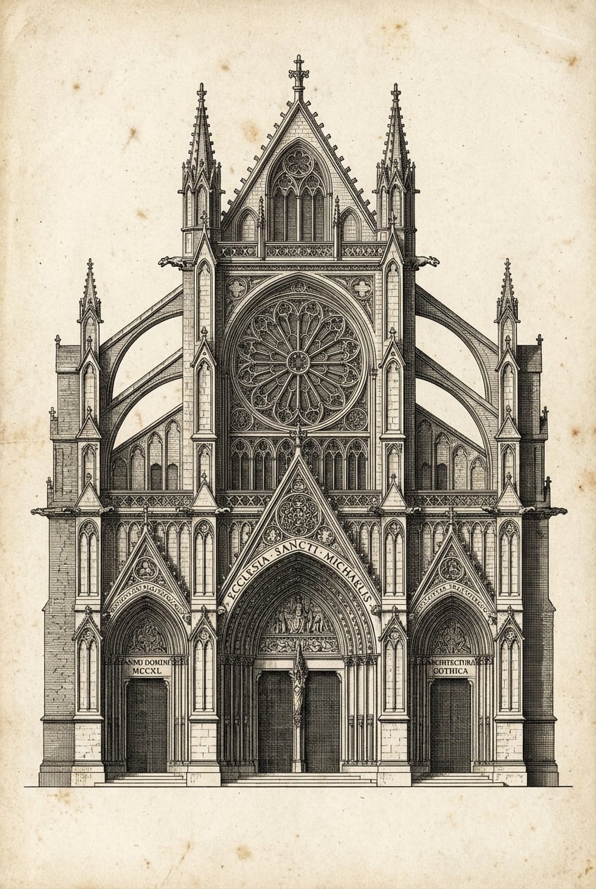 Etching Illustration - for wall decoration | poster.sh