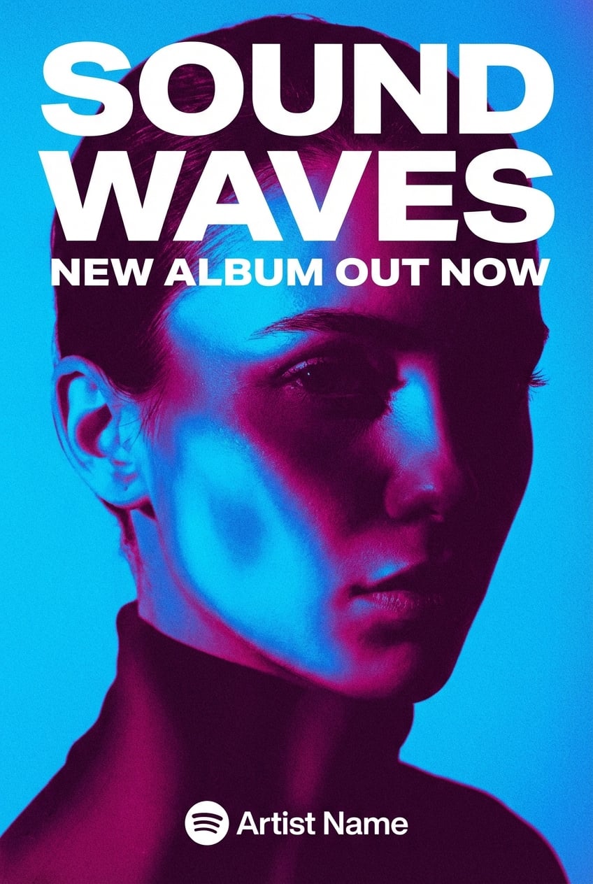 Duotone Music Album - for music promotion | poster.sh