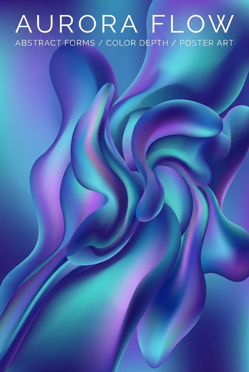 Aura Gradient Digital Art - for online marketing | poster.sh