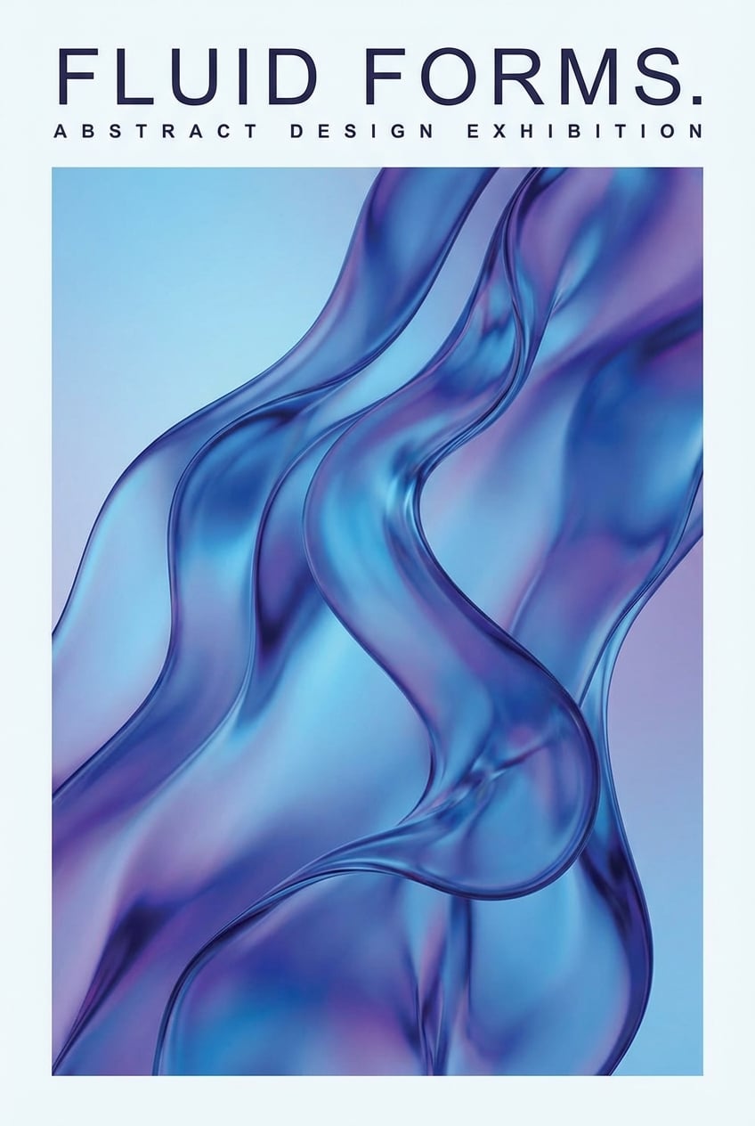 Gradient Mesh Typography - for wall decoration | poster.sh