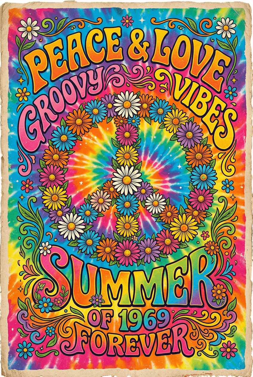 Retro summer Illustration - for wall decoration | poster.sh