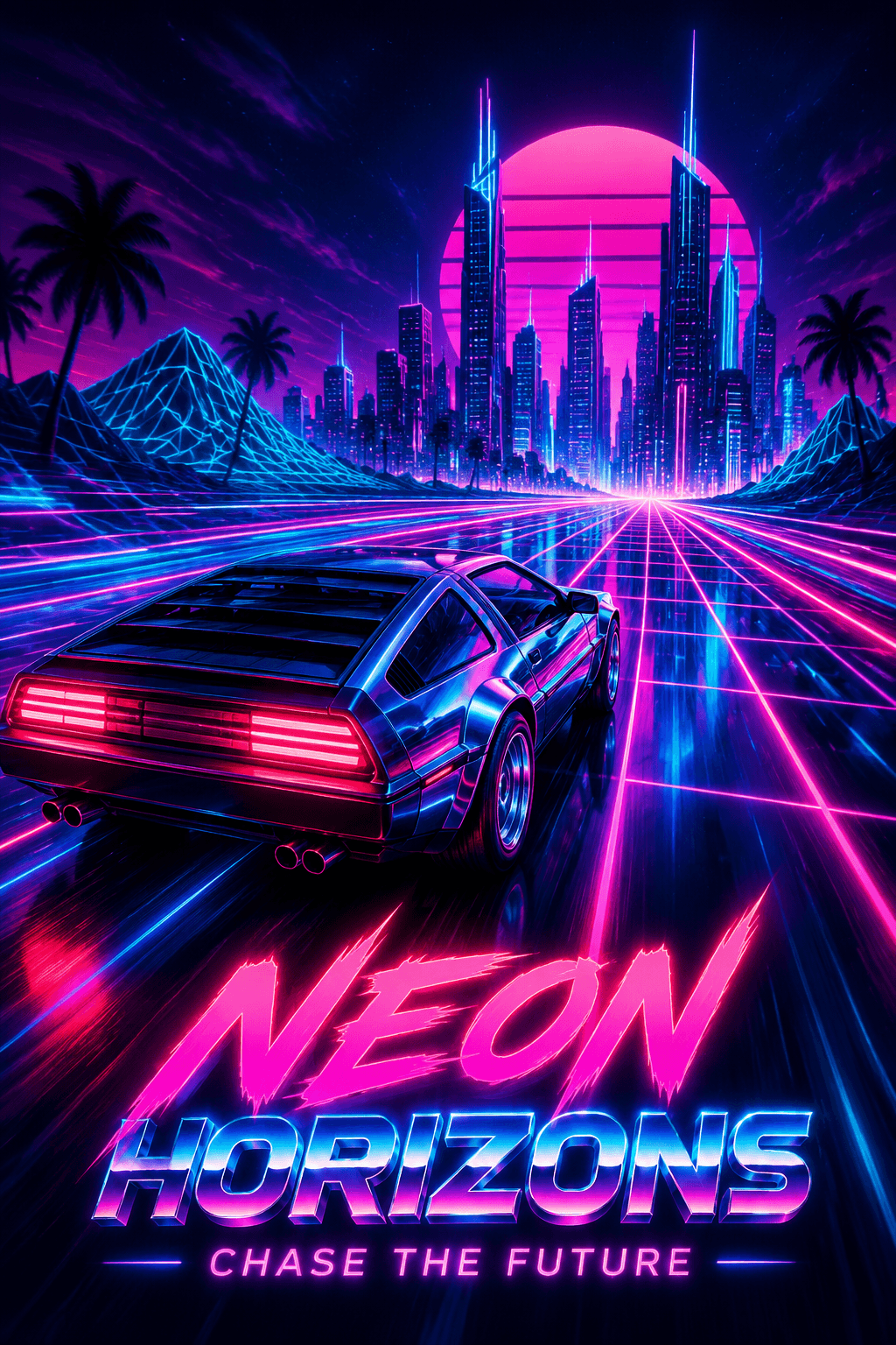 Synthwave Sports Events - for wall decoration | poster.sh