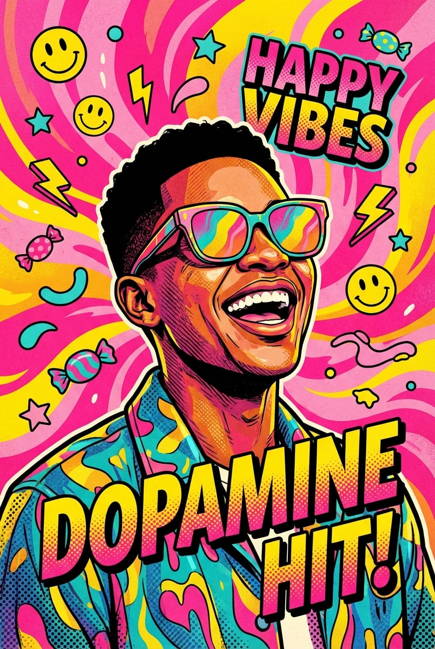 Dopamine Design Illustration - for wall decoration | poster.sh