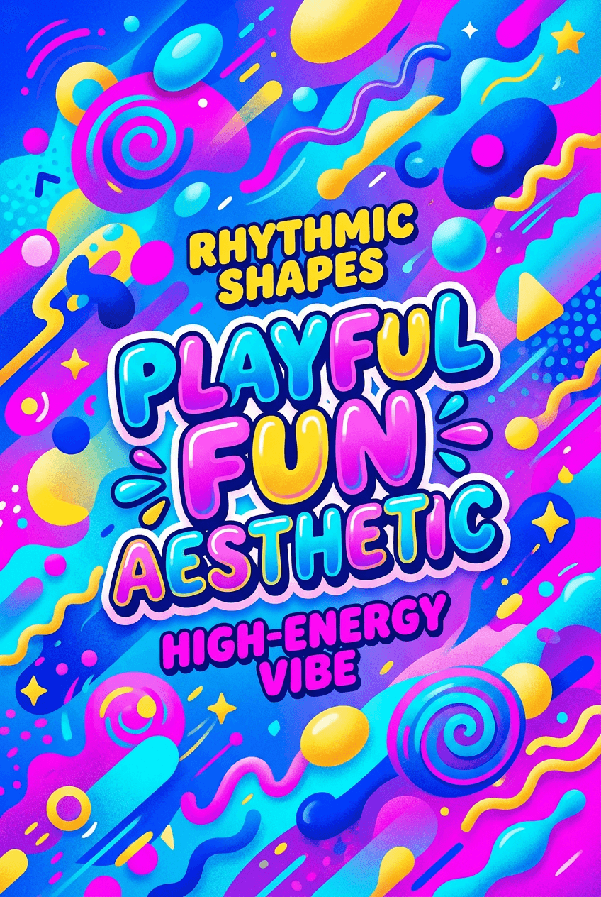 Playful Fun Digital Art - for online marketing | poster.sh