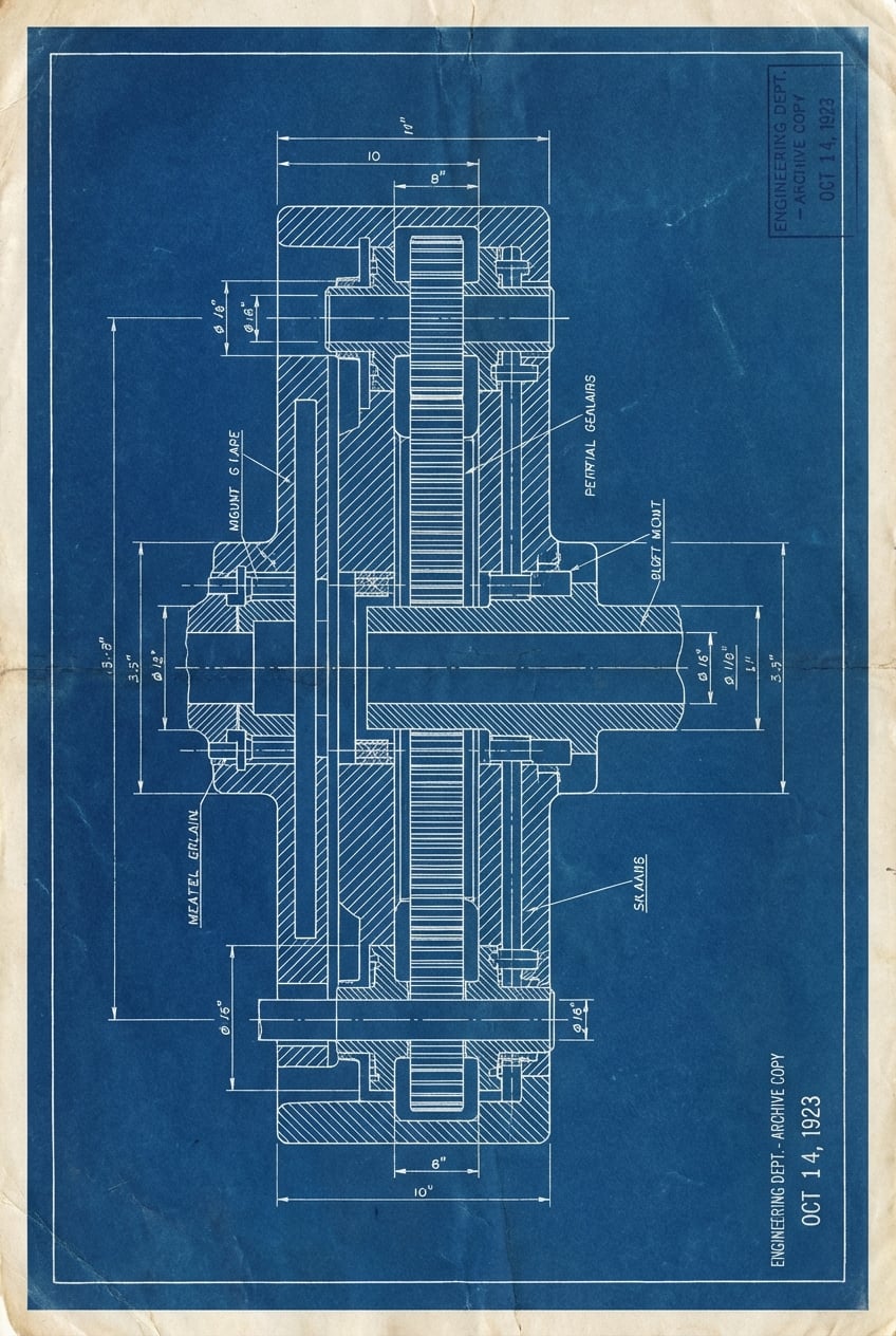Cyanotype Infographic - for technology branding | poster.sh