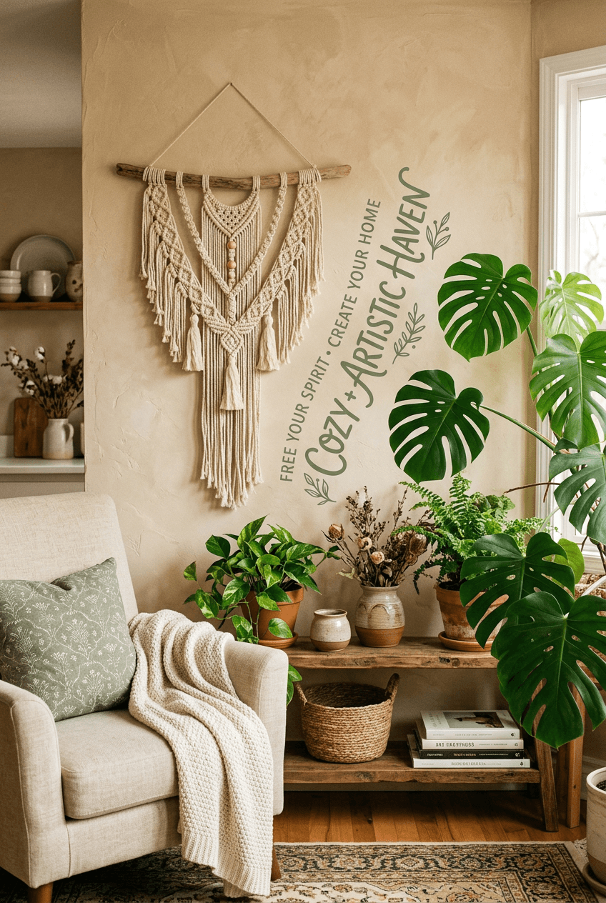Hanging macrame wall Portfolio - for wall decoration | poster.sh
