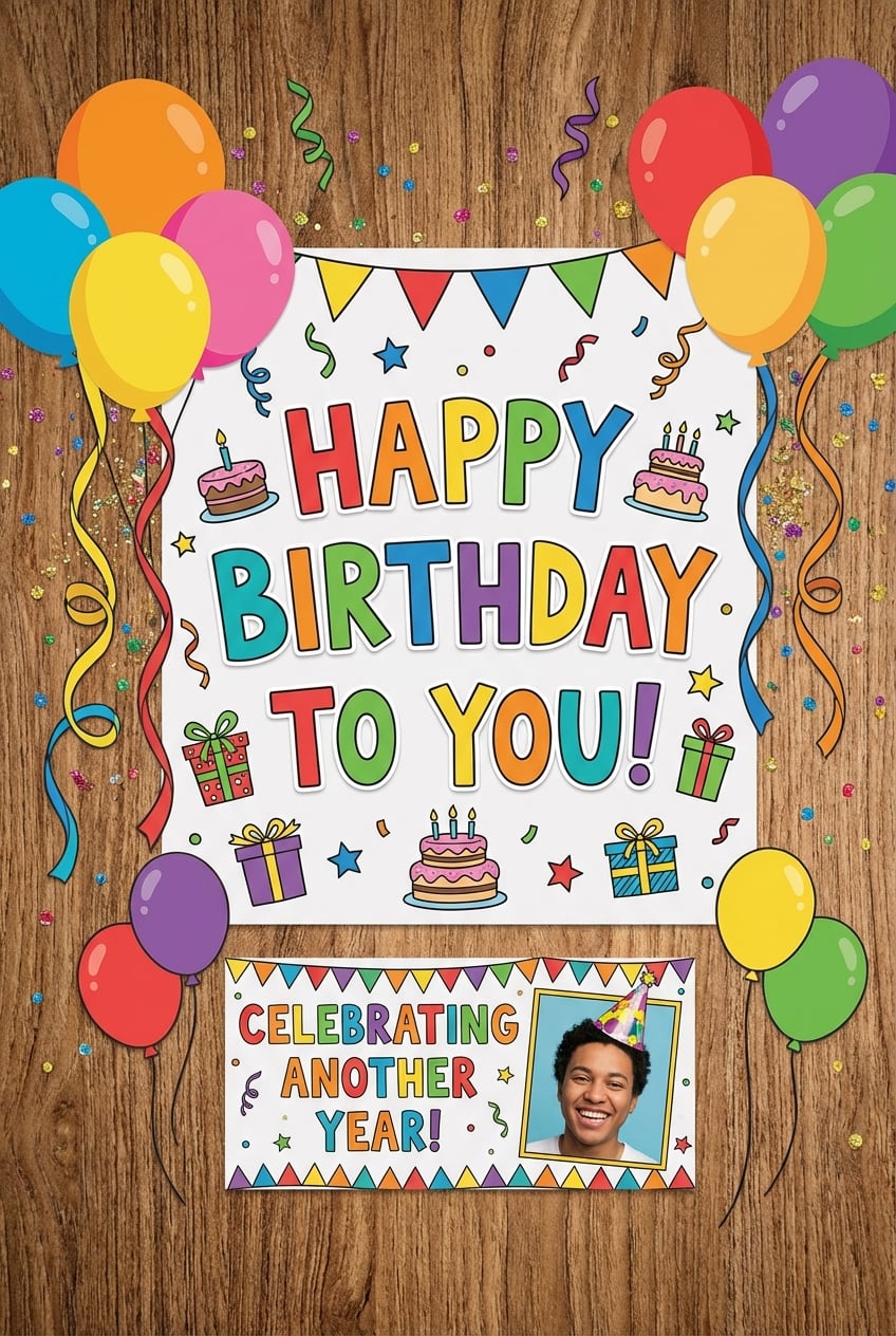 Happy birthday Birthday - for birthday celebrations | poster.sh