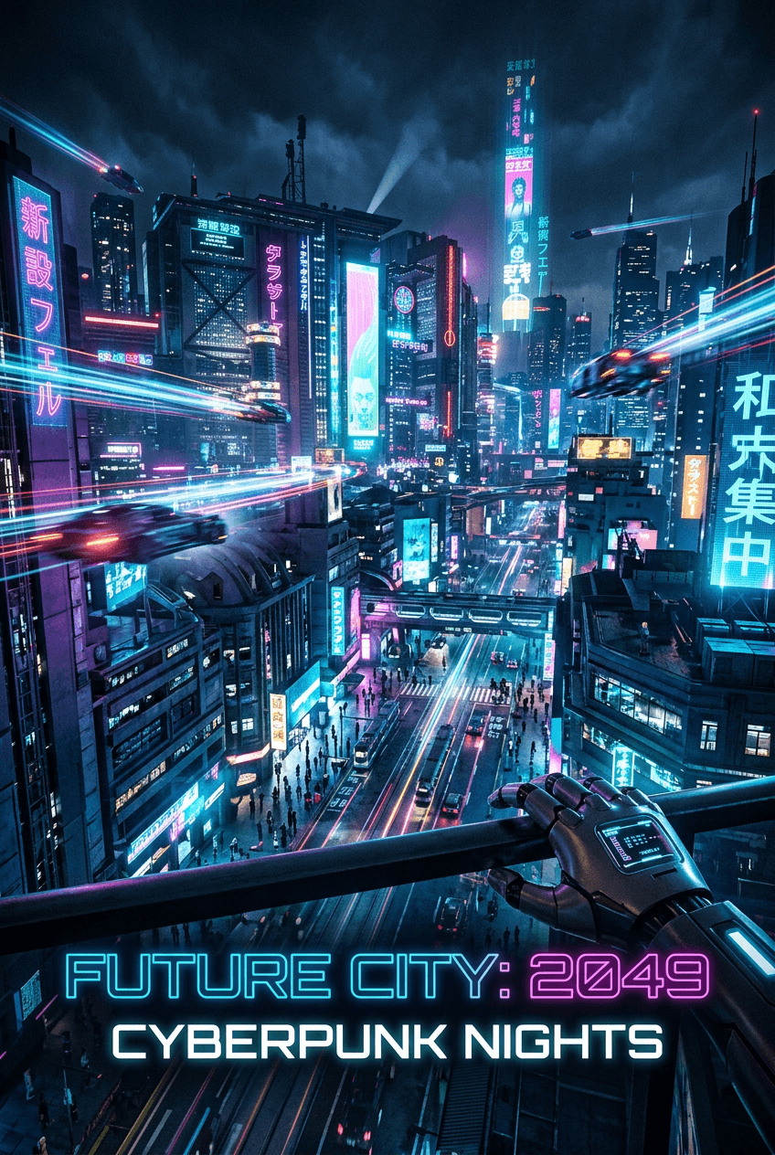 Cyberpunk Tiktok Cover - for tech events | poster.sh